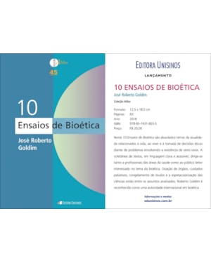 10 ENSAIOS DE BIOÉTICA