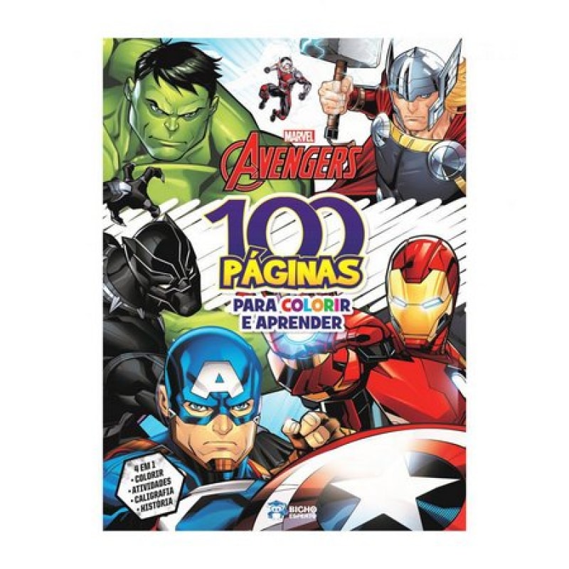 100 PÁGINAS PARA COLORIR - MARVEL AVENGERS