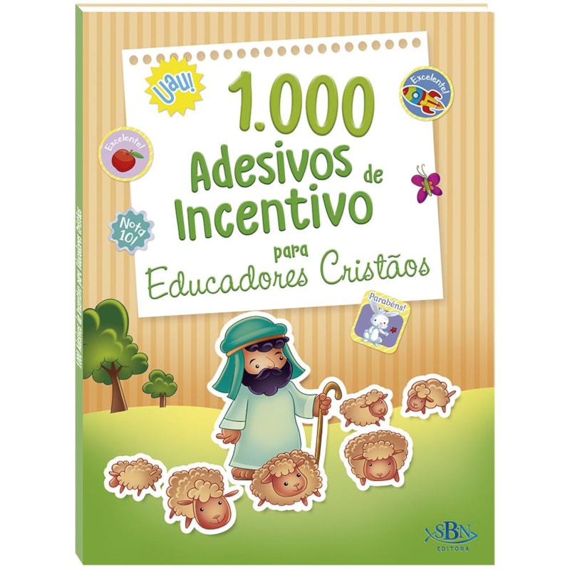 1000 ADESIVOS DE INCENTIVO P/ EDUC. CRISTÃOS