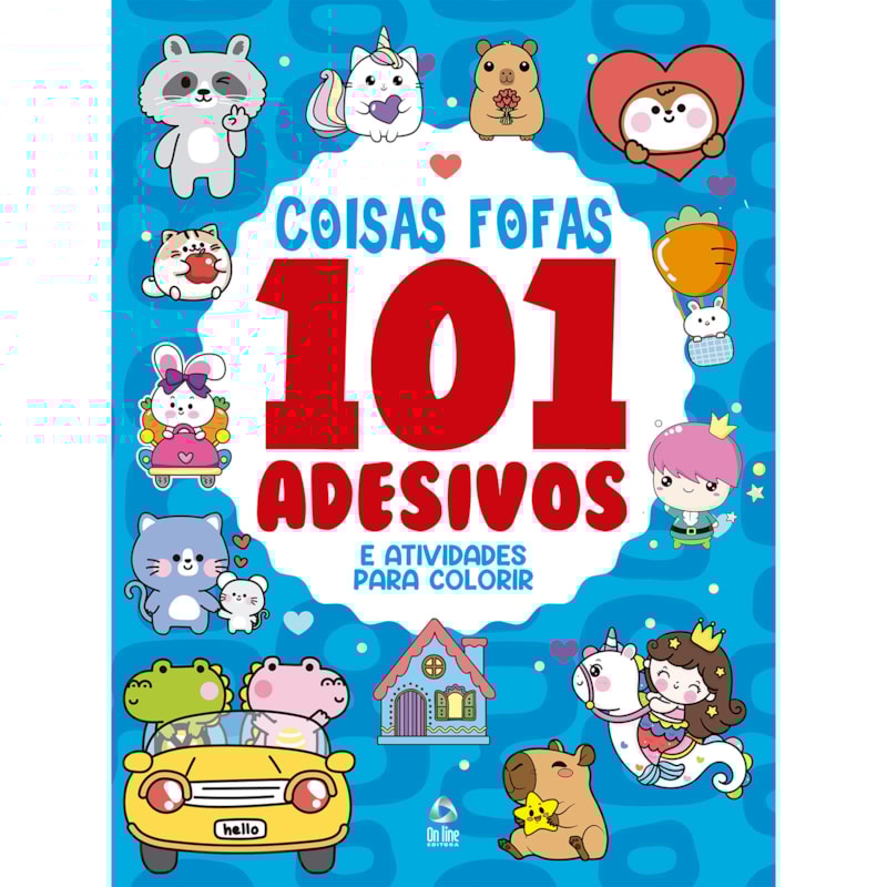 101 ADESIVOS ATIVIDADES E DESENHOS PARA COLORIR COISAS FOFAS