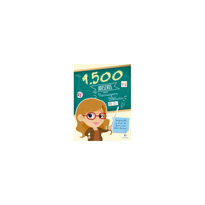 1500 adesivos com mensagens bíblicas