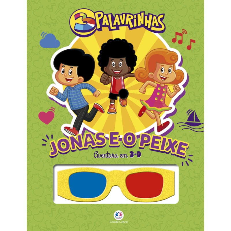 3 Palavrinhas - Jonas e o Peixe: Grampeado 3-D