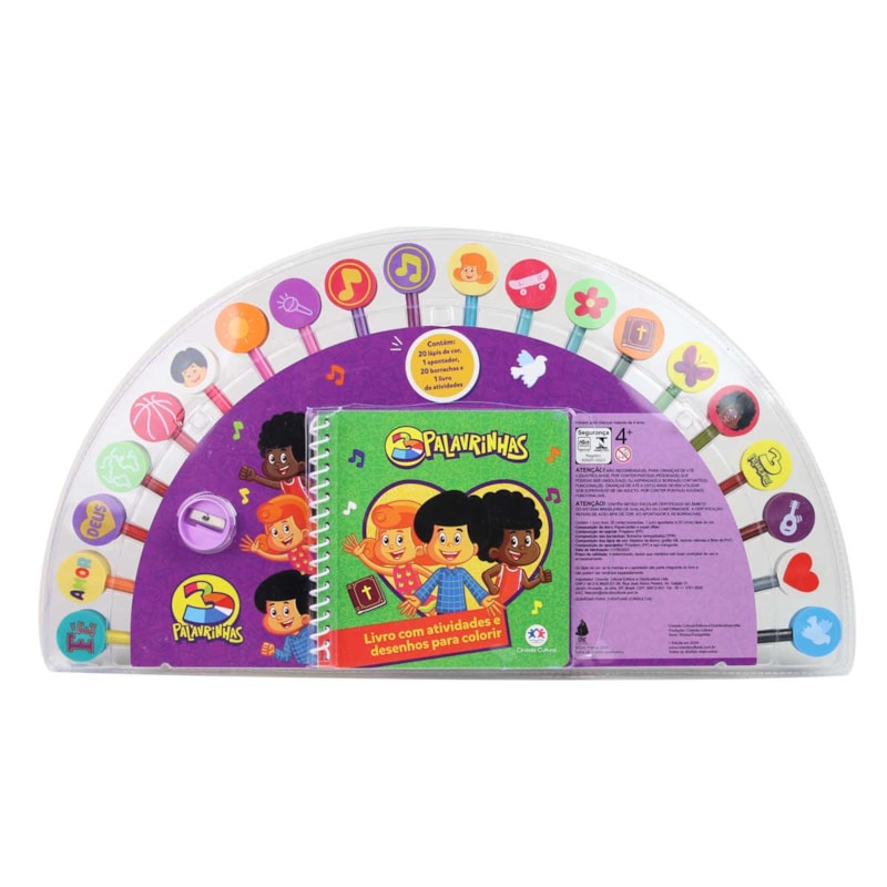 3 Palavrinhas - Livro com Atividades e Desenhos para Colorir