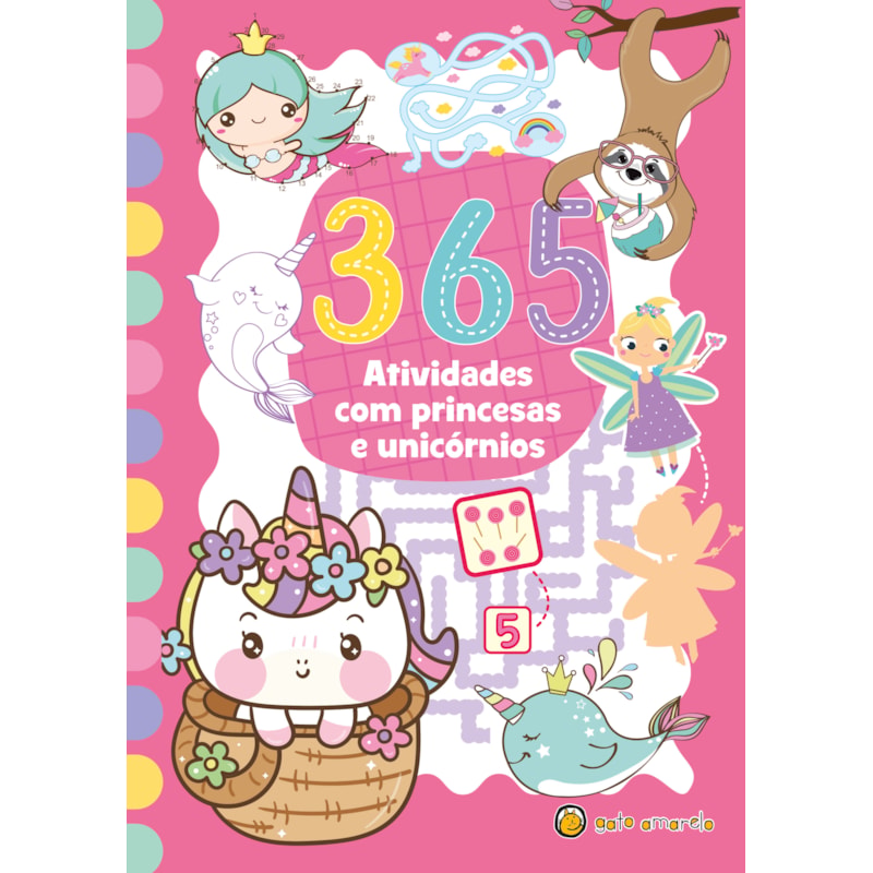 365 atividades com princesa e unicórnios
