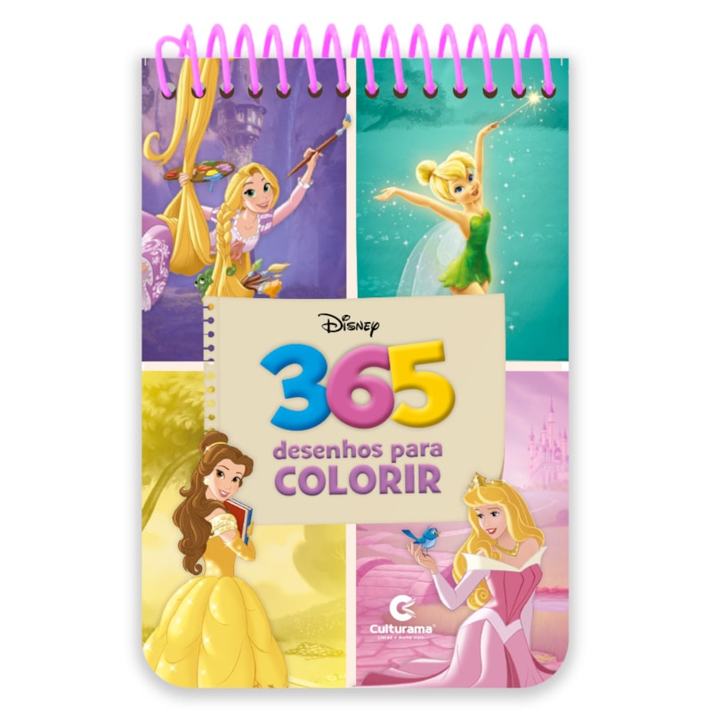 365 DESENHOS PARA COLORIR PRINCESAS E FADAS COM ESPIRAL