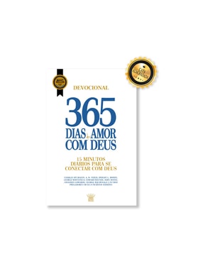 365 Dias de Aamor com Deus - Devocional - Edição de Luxo Almofadada