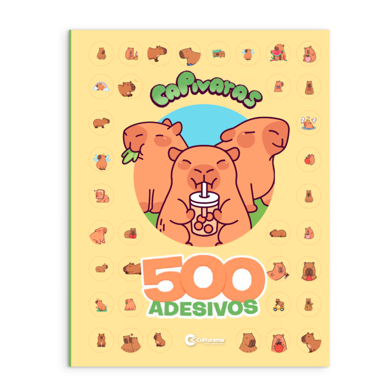 500 ADESIVOS CAPIVARAS