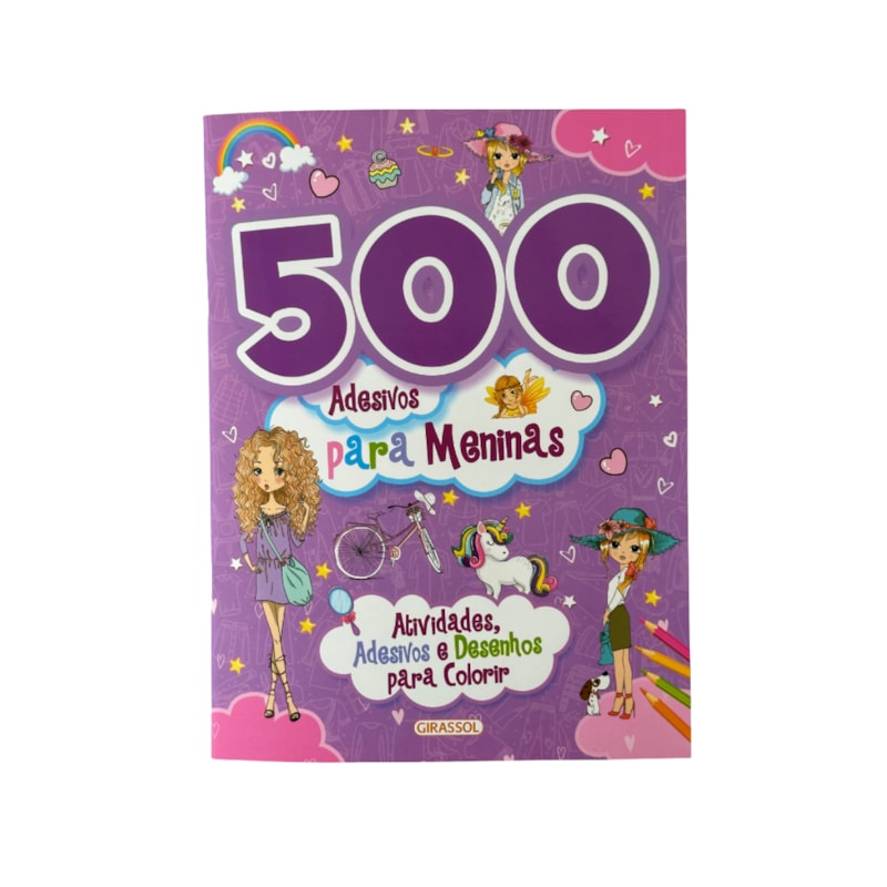 500 ADESIVOS PARA MENINAS - ROXA