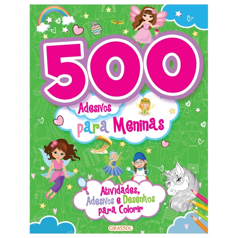 500 ADESIVOS PARA MENINAS - VERDE