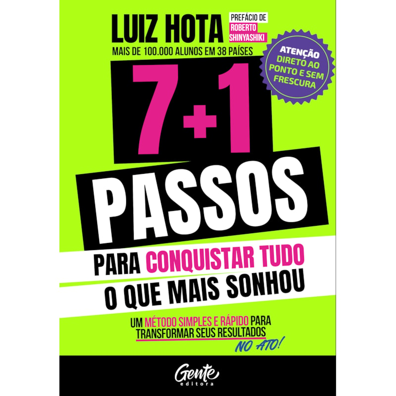 7+1 PASSOS PARA CONQUISTAR TUDO O QUE MAIS SONHOU: UM MÉTODO SIMPLES E RÁPIDO PARA TRANSFORMAR OS SEUS RESULTADOS NO ATO