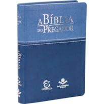 A BÍBLIA DO PREGADOR ARC, LETRA REGULAR, COM PALAVRAS DE JESUS DESTACADAS, COM MAPA, CAPA COURO SINTÉTICO AZUL: ALMEIDA REVISTA E CORRIGIDA (ARC)