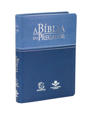 A BÍBLIA DO PREGADOR ARC, LETRA REGULAR, COM PALAVRAS DE JESUS DESTACADAS, COM MAPA, CAPA COURO SINTÉTICO AZUL: ALMEIDA REVISTA E CORRIGIDA (ARC)