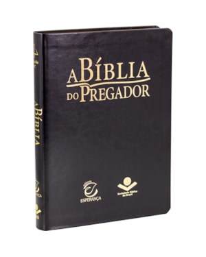 A BÍBLIA DO PREGADOR ARC, LETRA REGULAR, COM PALAVRAS DE JESUS DESTACADAS, COM MAPA, CAPA COURO SINTÉTICO PRETA: ALMEIDA REVISTA E CORRIGIDA (ARC)