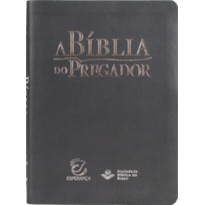 A Bíblia do Pregador - Capa Cinza - Versão Almeida RC (Revista e Corrigida) - Tamanho 8
