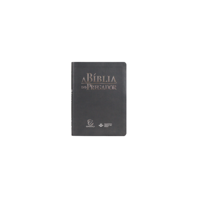 A Bíblia do Pregador - Capa Cinza - Versão Almeida RC (Revista e Corrigida) - Tamanho 8