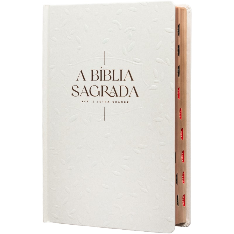 A BÍBLIA SAGRADA ACF, LETRA GRANDE, FONTE LEITURA PERFEITA, COM LETRAS DE JESUS EM VERMELHO E ÍNDICE DE DEDO, CAPA DURA RAMOS