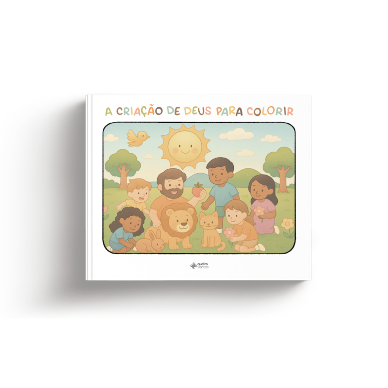 A criação de Deus para colorir