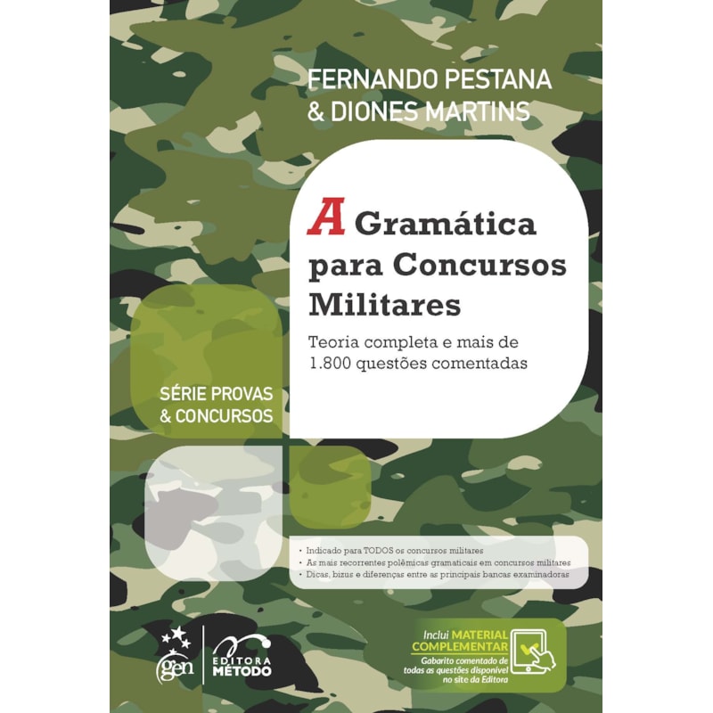 A GRAMÁTICA PARA CONCURSOS MILITARES - 1ª EDIÇÃO 2021