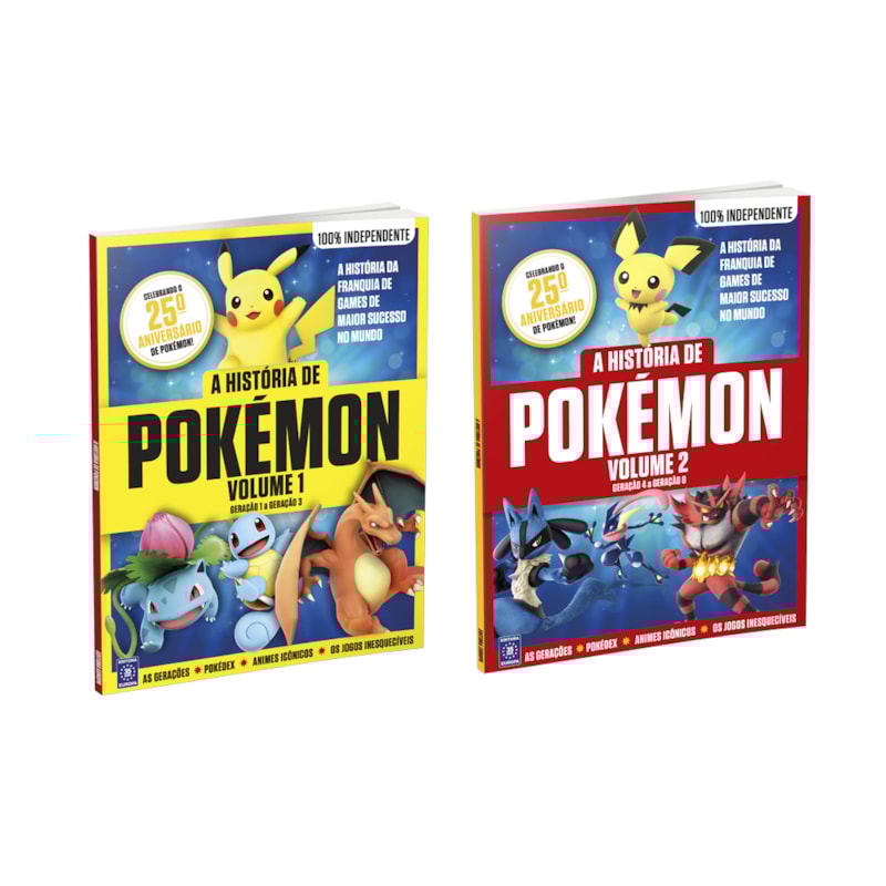 A HISTÓRIA DE POKÉMON - VOLUME 1 E 2: GERAÇÃO 1 A GERAÇÃO 8