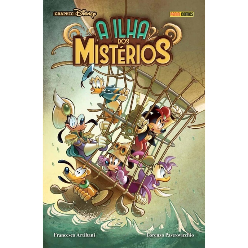 A ilha dos mistérios: graphic Disney