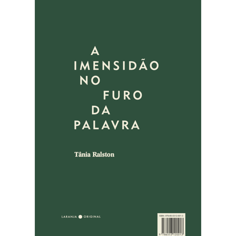 A IMENSIDÃO NO FURO DA PALAVRA