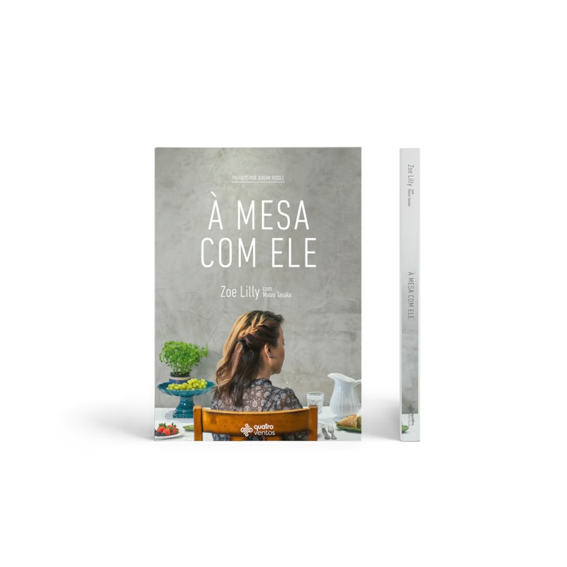 à mesa com ele