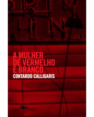 A mulher de vermelho e branco