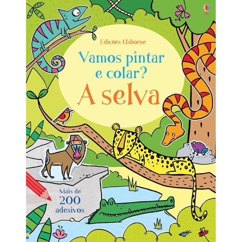 A SELVA : VAMOS PINTAR E COLAR?