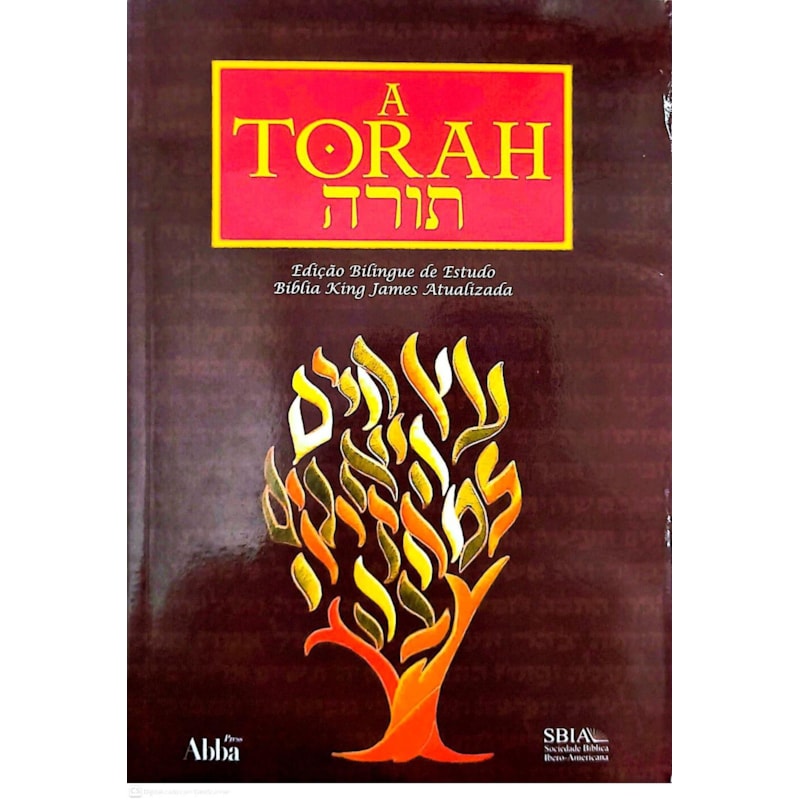 A TORAH - EDIÇÃO BILINGUE DE ESTUDO BÍBLIA KING JAMES ATUALIZADA - CAPA BROCHURA