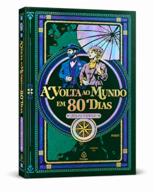 A VOLTA AO MUNDO EM 80 DIAS EDIÇÃO SUPREME CAPA DURA COM ALTO RELEVO