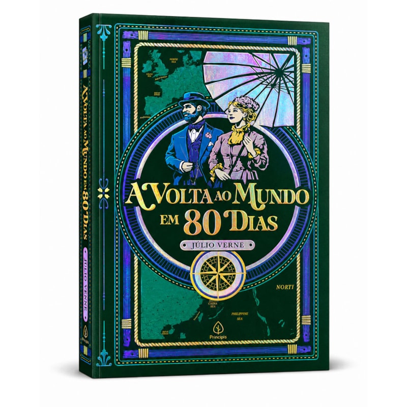 A VOLTA AO MUNDO EM 80 DIAS EDIÇÃO SUPREME CAPA DURA COM ALTO RELEVO