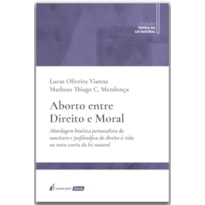 ABORTO ENTRE DIREITO E MORAL