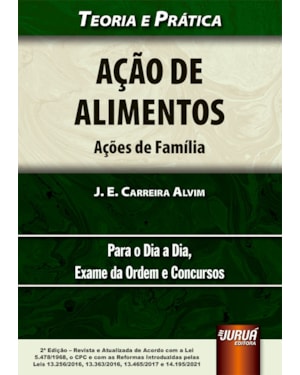 AÇÃO DE ALIMENTOS - AÇÕES DE FAMÍLIA - TEORIA E PRÁTICA - PARA O DIA A DIA, EXAME DA ORDEM E CONCURSOS