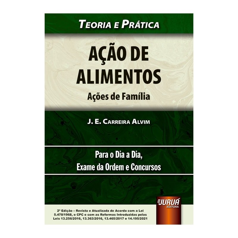 AÇÃO DE ALIMENTOS - AÇÕES DE FAMÍLIA - TEORIA E PRÁTICA - PARA O DIA A DIA, EXAME DA ORDEM E CONCURSOS