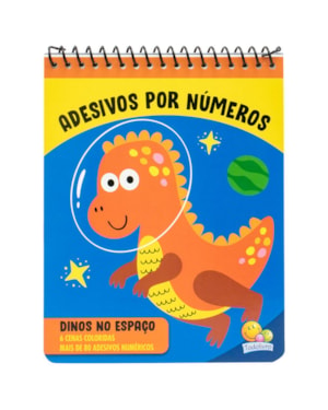 Adesivos por Números: Dinos no Espaço