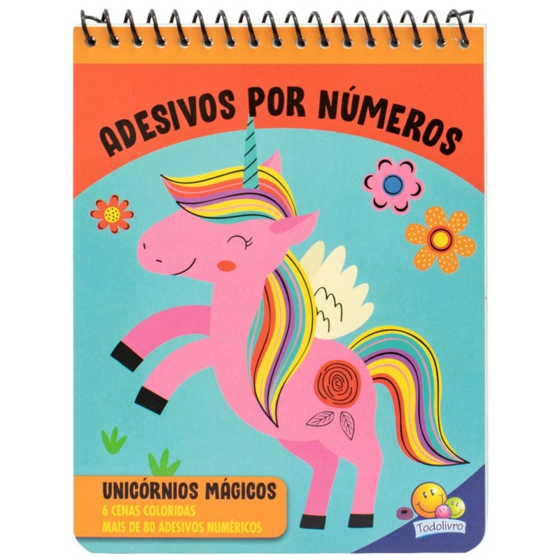 ADESIVOS POR NÚMEROS: UNICÓRNIOS MÁGICOS