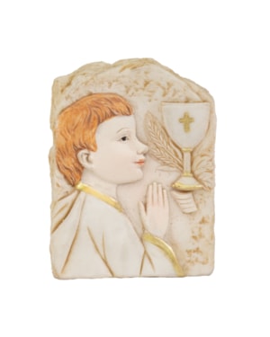 ADORNO PRIMEIRA COMUNHÃO MENINO 6.5X5CM C/ 12 UNIDADES