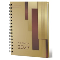 AGENDA DIÁRIA DE MESA WIRE-O 2027 - LINHA PRISMA