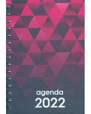 AGENDA DIÁRIA - ESPIRAL - VERMELHA