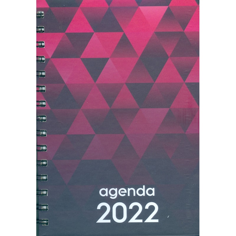 AGENDA DIÁRIA - ESPIRAL - VERMELHA
