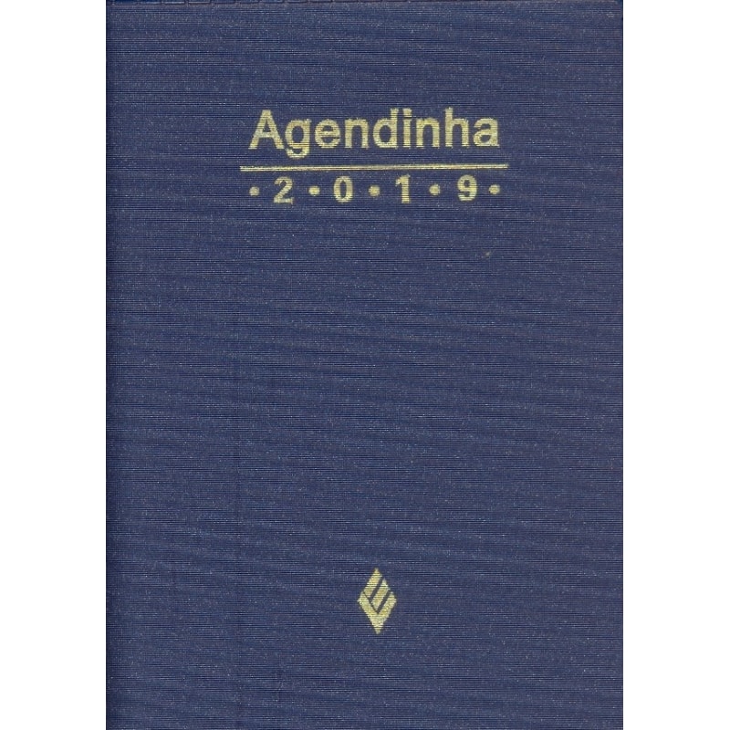 AGENDA SIMPLES 2019 - AZUL-MARINHO