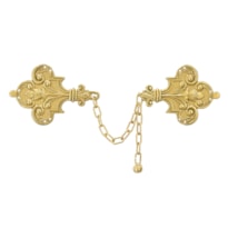 ALAMARES LIRIOS - FEITO DE LATÃO COM ACABAMENTO DOURADO - 4X4 CM