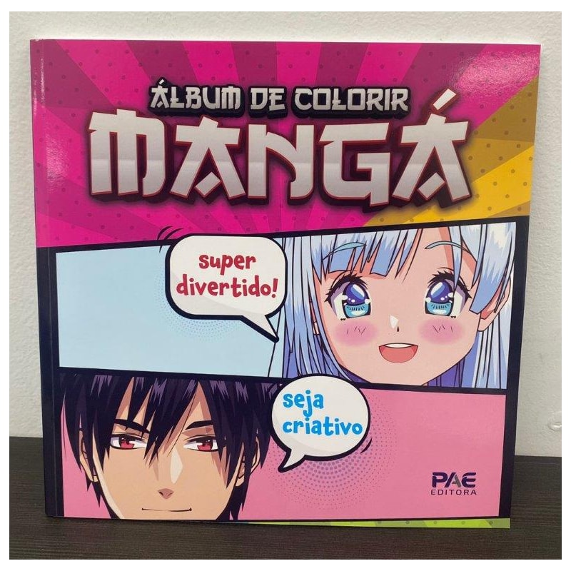 álbum de colorir - mangá