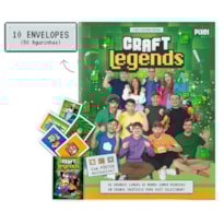 ÁLBUM OFICIAL CRAFT LEGENDS + 10 ENVELOPES DE FIGURINHAS