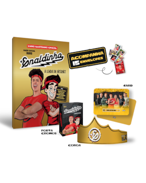 ÁLBUM OFICIAL DO ENALDINHO EM CAPA DURA: EDIÇÃO ESPECIAL OURO + BRINDES EXCLUSIVOS