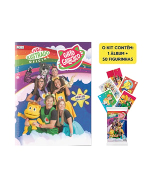 ÁLBUM OFICIAL GATO GALÁCTICO + 10 ENVELOPES DE FIGURINHAS