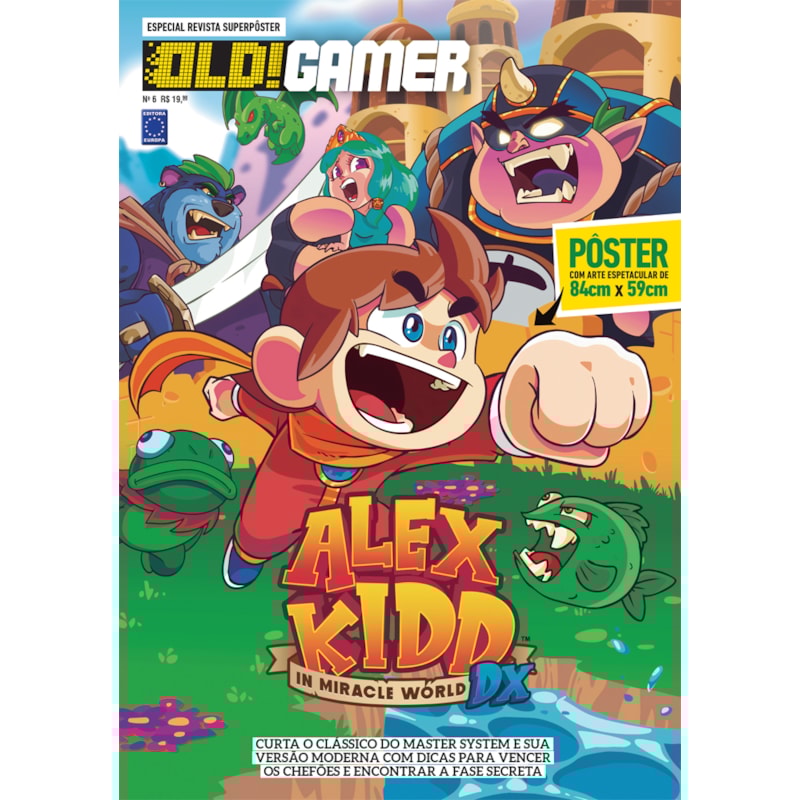 ALEX KIDD IN MIRACLE WORLD - SUPERPÔSTER OLD!GAMER