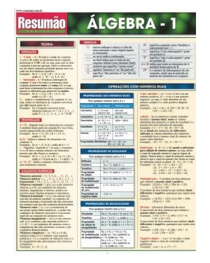 ALGEBRA 1 - RESUMAO - 2