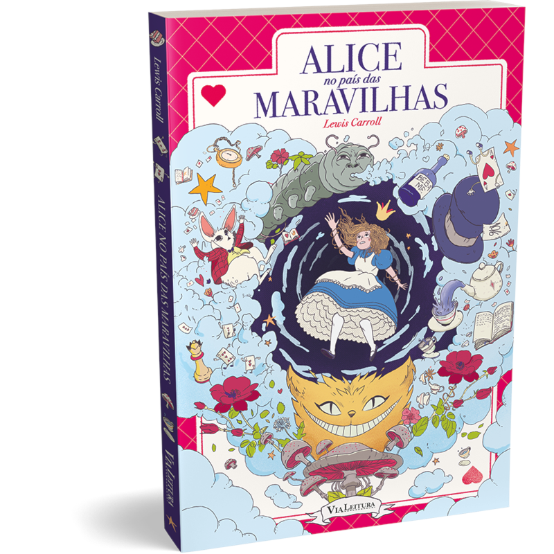 ALICE NO PAÍS DAS MARAVILHAS: EDIÇÃO COM ILUSTRAÇÕES ORIGINAIS, COM POSTAL DE BRINDE