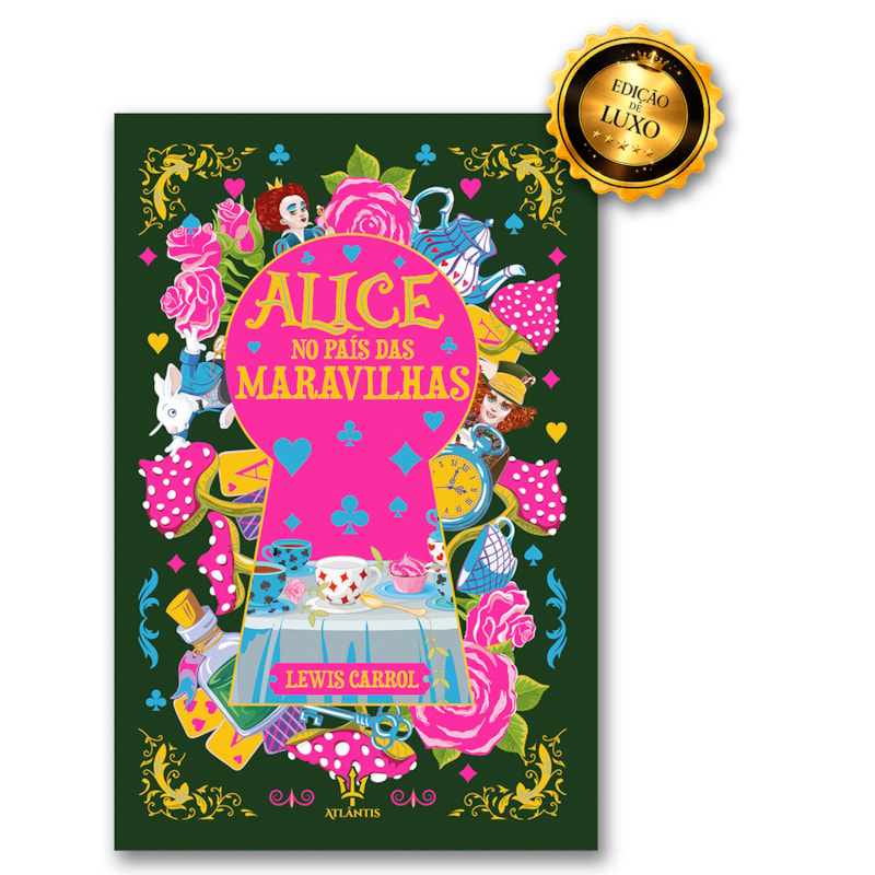 ALICE NO PAIS DAS MARAVILHAS - LEWIS CARROLL | LUXO CAPA DURA
